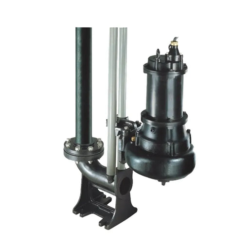GPT Sewage Wastewater Pump black industrial design with guide rail kit.