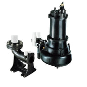 GPT Sewage Wastewater Pump black industrial pump disassembled view.