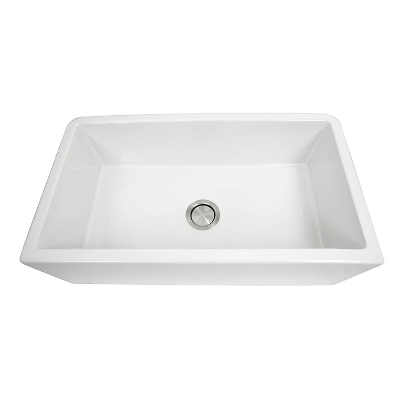 Nantucket Sinks Harwich-33 33" Italian Farmhouse Fireclay Sink Harwich-33 (image 4)