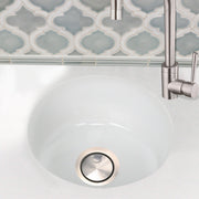 Nantucket Sinks Hyannis-18 18" Fireclay Round Bar-Prep Sink (image 3)