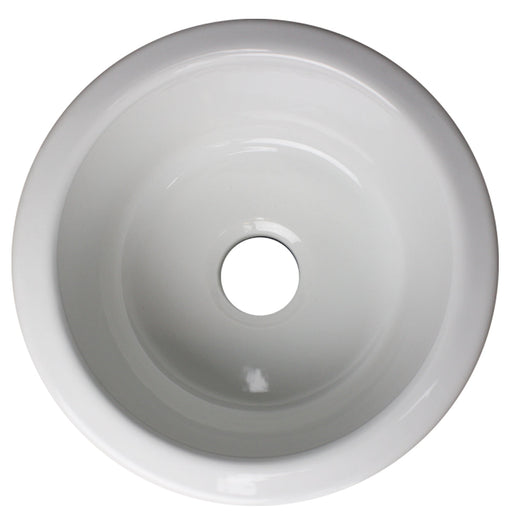 Nantucket Sinks Hyannis-18 18 inch Fireclay Round Bar-Prep Sink