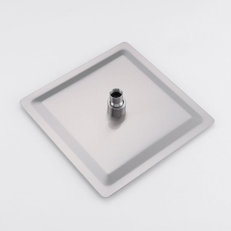 Amelia Brushed Nickel Shower Set w/ 10" Square Rain Shower, Handheld, and Tub Filler (image 6)