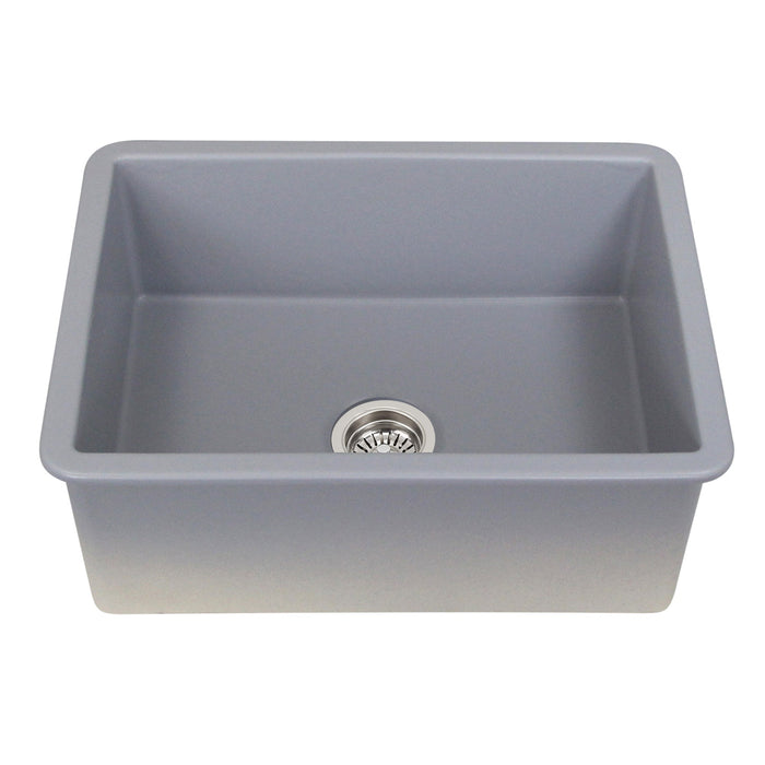 Nantucket Sinks ISFC24GR Island Collection 24" Single Bowl Dualmount Sink - Parent