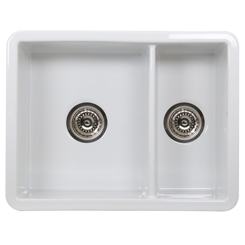 Nantucket Sinks ISFC24x18 Island Collection 24" Double Bowl Dualmount Sink (image 4)