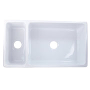 Nantucket Sinks ISFCGW35X19DBSO Reversible Double Bowl Italian Farmhouse Sink (image 2)