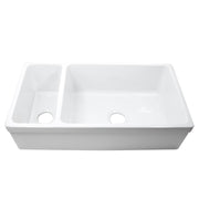 Nantucket Sinks ISFCGW35X19DBSO Reversible Double Bowl Italian Farmhouse Sink (image 3)