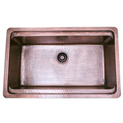 Nantucket Sinks KCH-PS-3220 32" Hammered Prepstation Dualmount Sink (image 3)