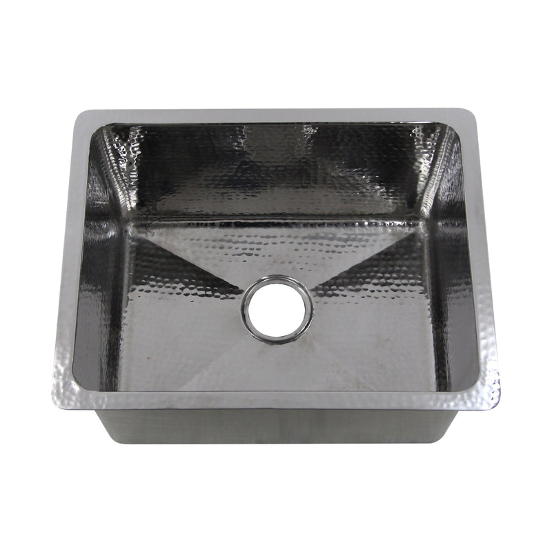 Nantucket Sinks KSSH2318-12 23" Hammered Rectangle Kitchen/Laundry Sink (image 2)