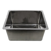 Nantucket Sinks KSSH2318-12 23" Hammered Rectangle Kitchen/Laundry Sink (image 3)