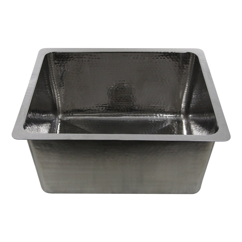 Nantucket Sinks KSSH2318-12 23" Hammered Rectangle Kitchen/Laundry Sink (image 3)