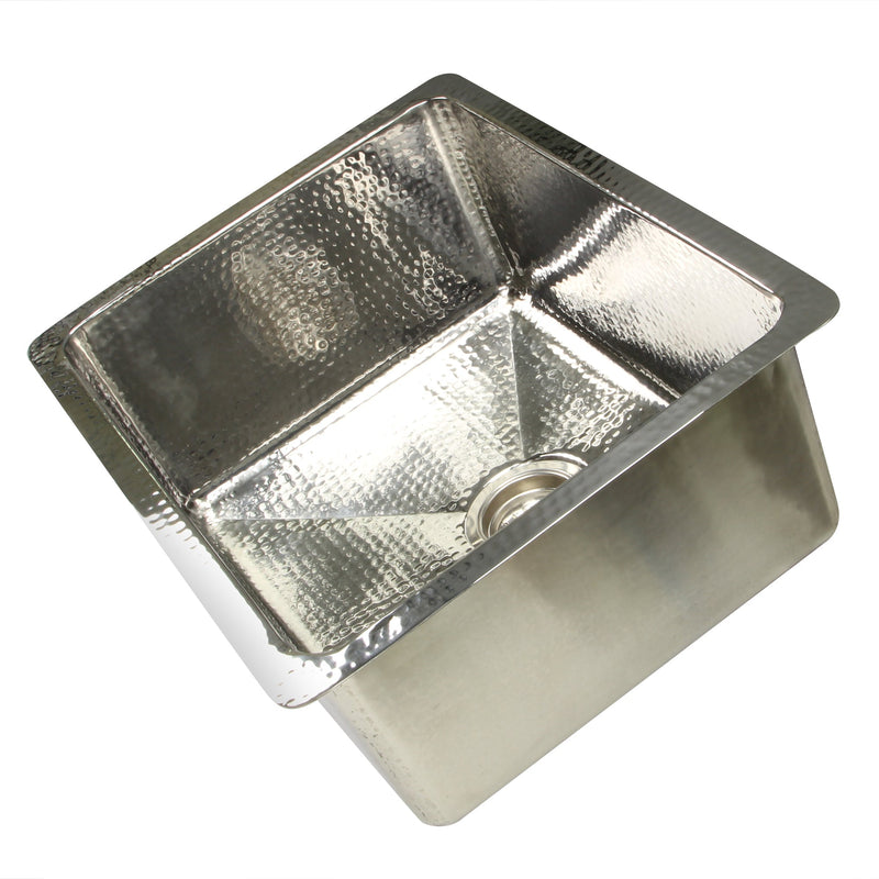 Nantucket Sinks KSSH2318-9 23" Hammered Rectangle Kitchen/Laundry Sink (image 2)