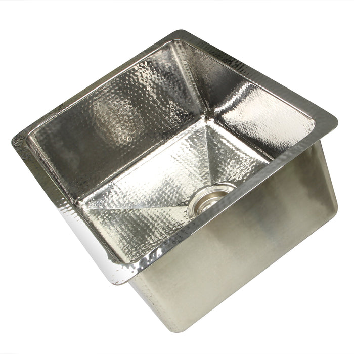 Nantucket Sinks KSSH2318-9 23" Hammered Rectangle Kitchen/Laundry Sink