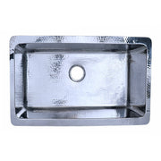 Nantucket Sinks KSSH3219-10 32 Inch Hammered Dualmount Sink