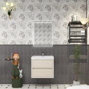 Louis 24" Floating Bathroom Vanity in Light Wood | Better Vanity Floating Vanities