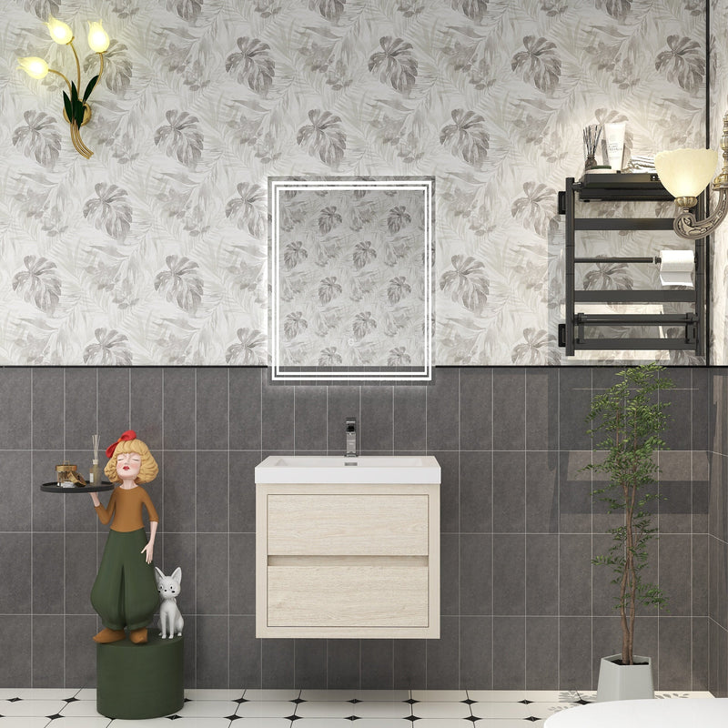 Louis 24" Floating Bathroom Vanity in Light Wood | Better Vanity Floating Vanities