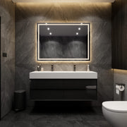 Max 60" Gloss Black Bathroom Vanity with Double FLX Acrylic Sink - Better Vanity Shop Best Luxury Modern Bathroom Vanities