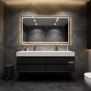 Max 72" Bathroom Vanity in Gloss Black with Double FLX Acrylic Sink - Shop Modern Bathroom Vanities Now -Better Vanity USA