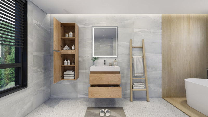 Monterey 16" Wall-Mounted Side Cabinet Bathroom Storage Cabinet