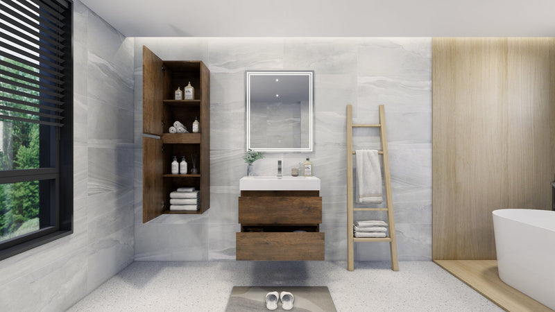 Monterey 16" Wall-Mounted Side Cabinet Bathroom Storage Cabinet (image 6)