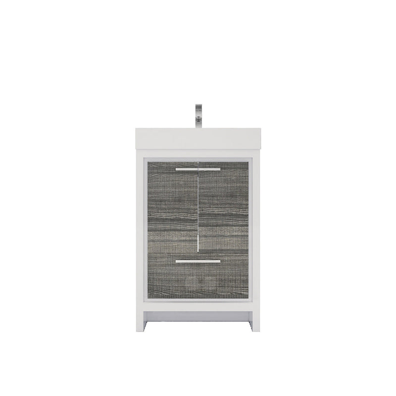 Azure 24"-84"Freestanding Vanity with Reinforced Acrylic Sink