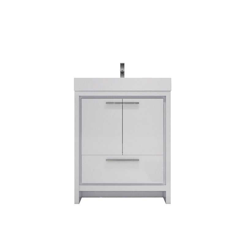 Azure 24"-84"Freestanding Vanity with Reinforced Acrylic Sink