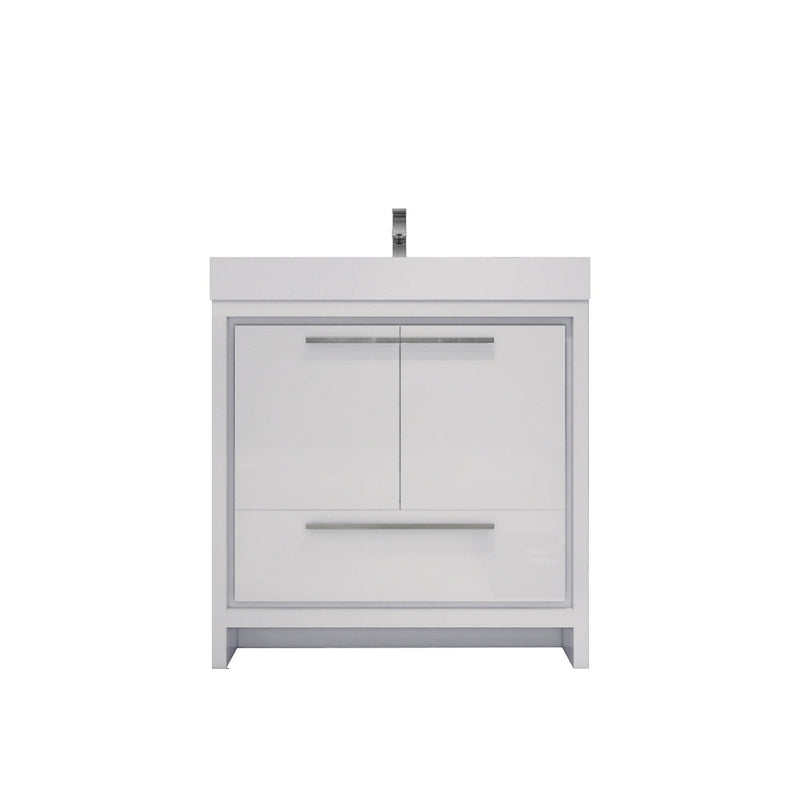 Azure 24"-84"Freestanding Vanity with Reinforced Acrylic Sink