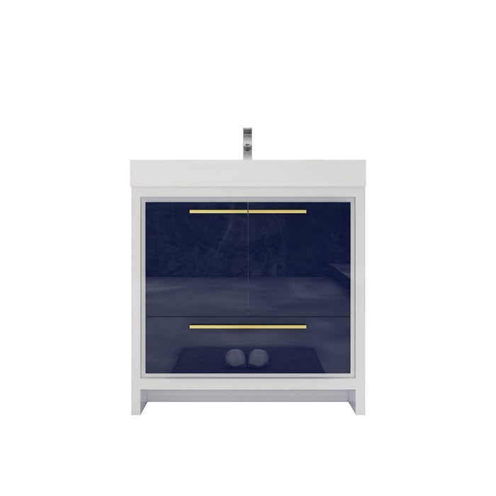 Azure 24"-84"Freestanding Vanity with Reinforced Acrylic Sink