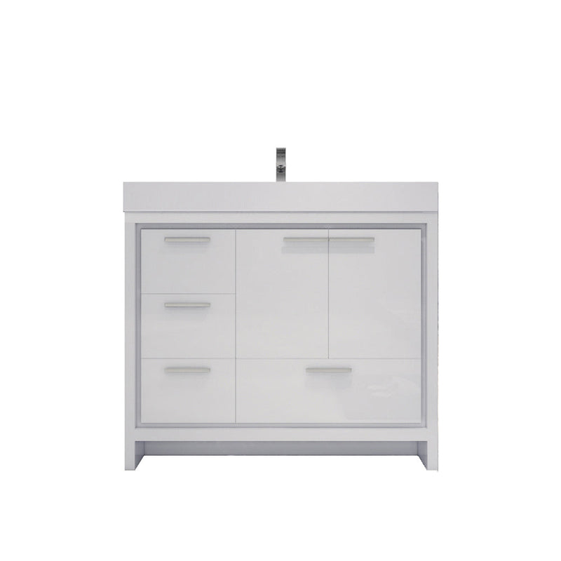 Azure 24"-84"Freestanding Vanity with Reinforced Acrylic Sink