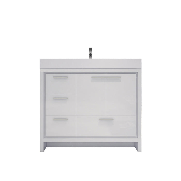 Azure 24"-84"Freestanding Vanity with Reinforced Acrylic Sink