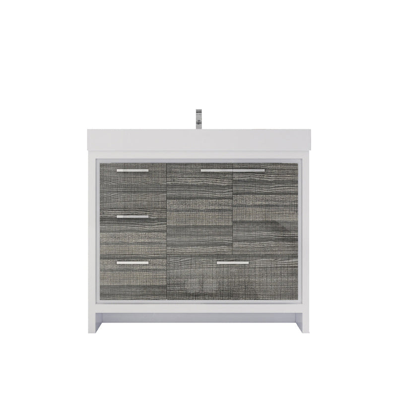 Azure 24"-84"Freestanding Vanity with Reinforced Acrylic Sink