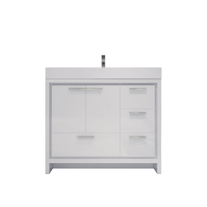 Azure 24"-84"Freestanding Vanity with Reinforced Acrylic Sink