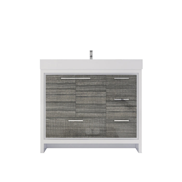 Azure 24"-84"Freestanding Vanity with Reinforced Acrylic Sink