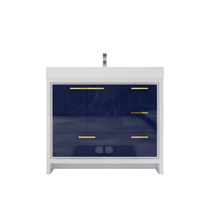 Azure 24"-84"Freestanding Vanity with Reinforced Acrylic Sink