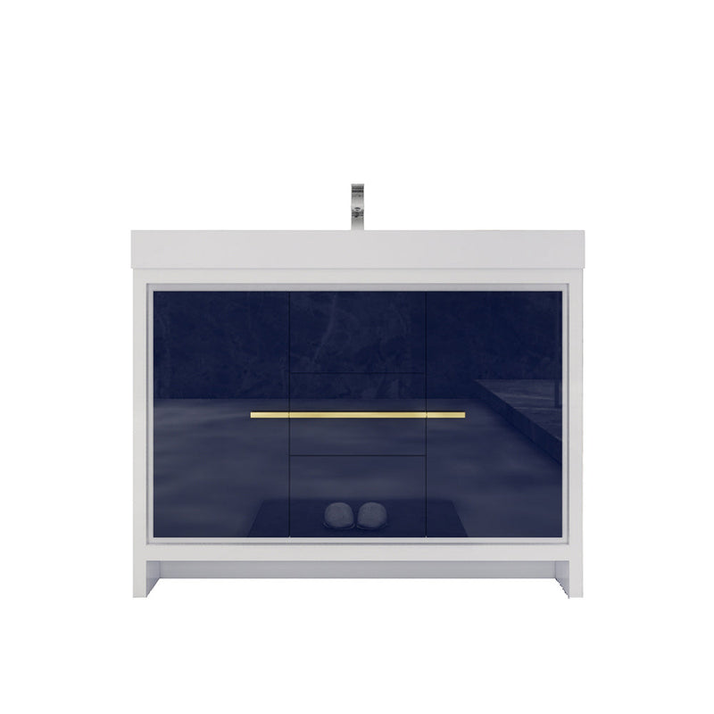 Azure 24"-84"Freestanding Vanity with Reinforced Acrylic Sink