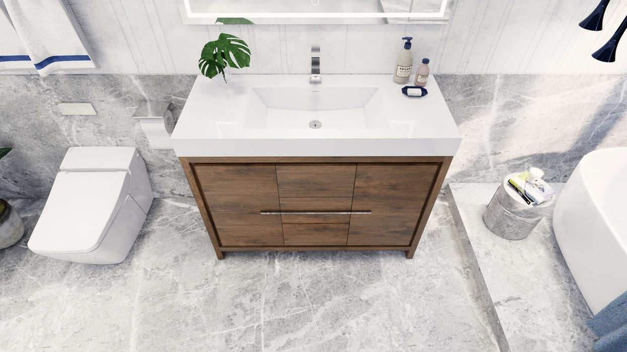 Azure 24"-84"Freestanding Vanity with Reinforced Acrylic Sink