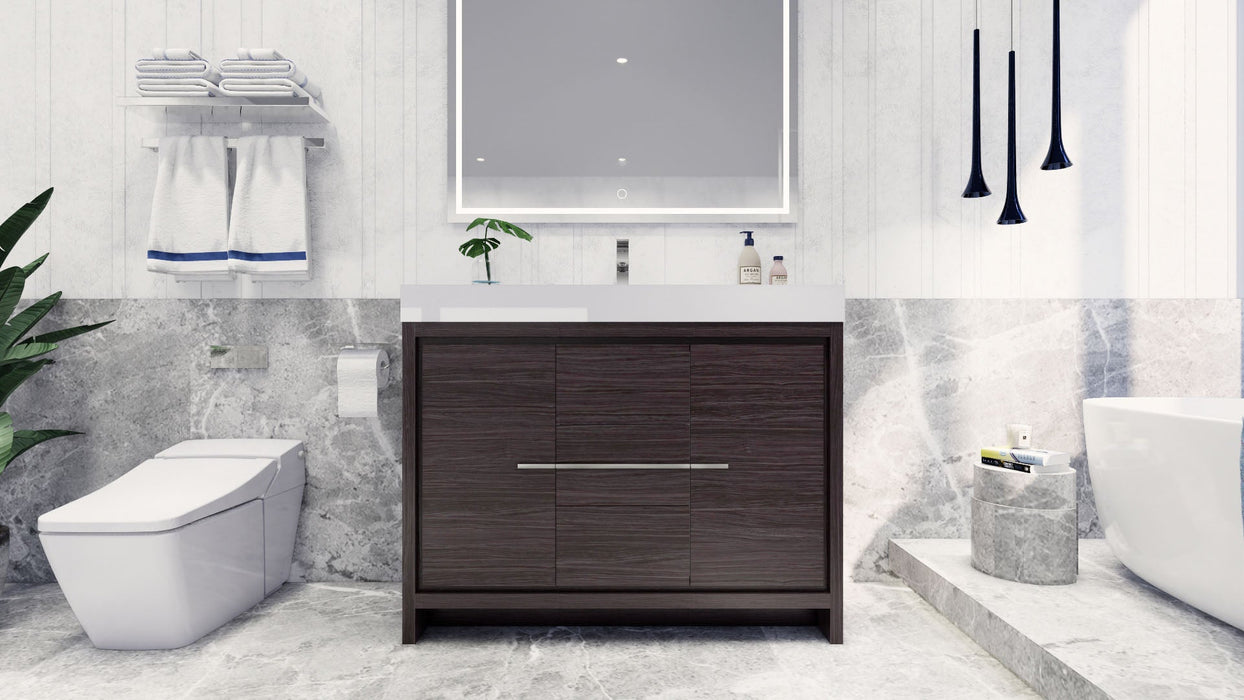 Azure 24"-84"Freestanding Vanity with Reinforced Acrylic Sink