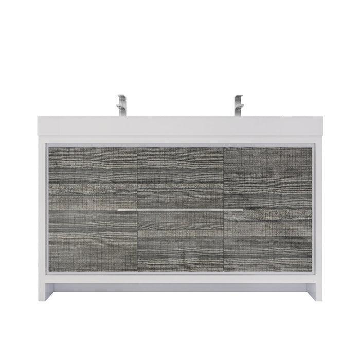 Azure 24"-84"Freestanding Vanity with Reinforced Acrylic Sink