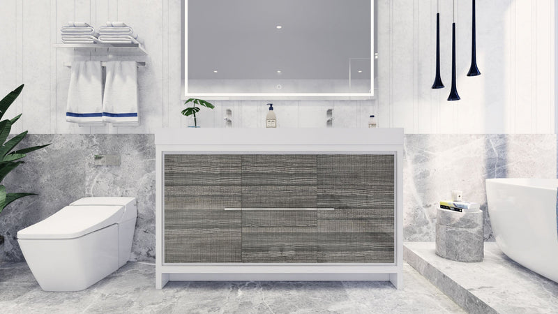 Azure 24"-84"Freestanding Vanity with Reinforced Acrylic Sink