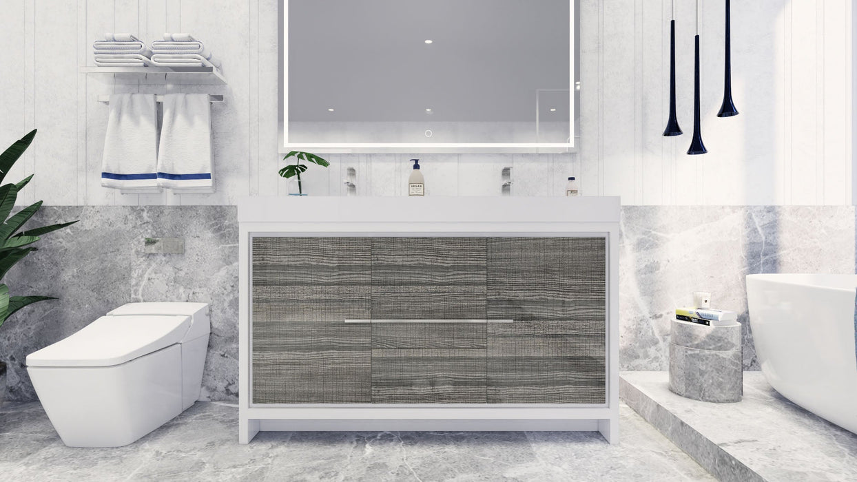 Azure 24"-84"Freestanding Vanity with Reinforced Acrylic Sink