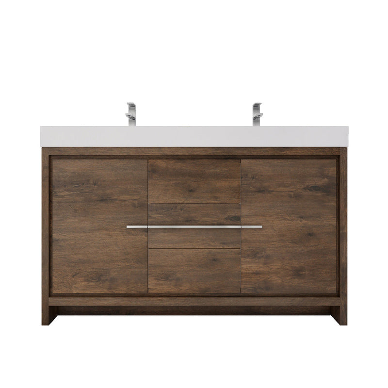 Azure 24"-84"Freestanding Vanity with Reinforced Acrylic Sink