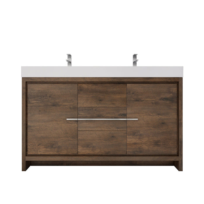 Azure 24"-84"Freestanding Vanity with Reinforced Acrylic Sink