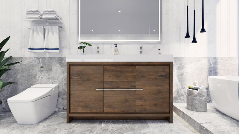 Azure 24"-84"Freestanding Vanity with Reinforced Acrylic Sink