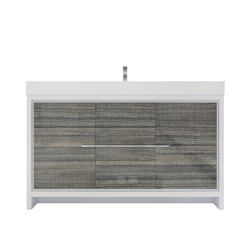 Azure 24"-84"Freestanding Vanity with Reinforced Acrylic Sink