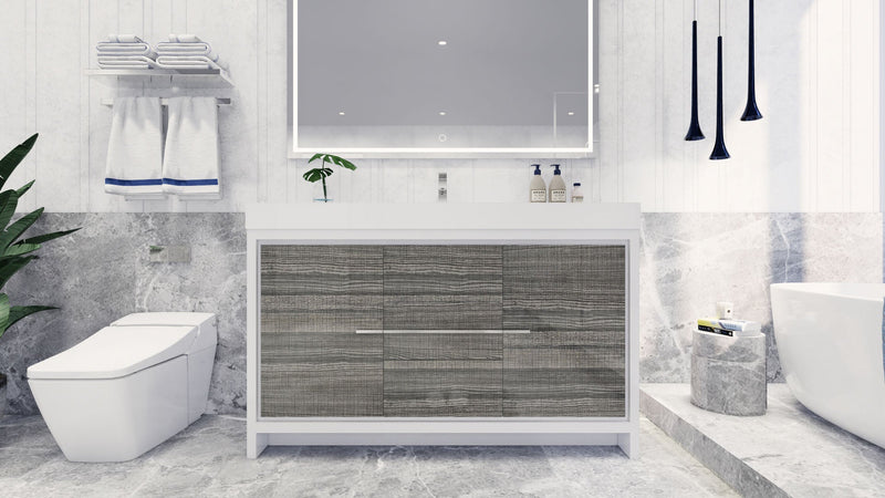 Azure 24"-84"Freestanding Vanity with Reinforced Acrylic Sink