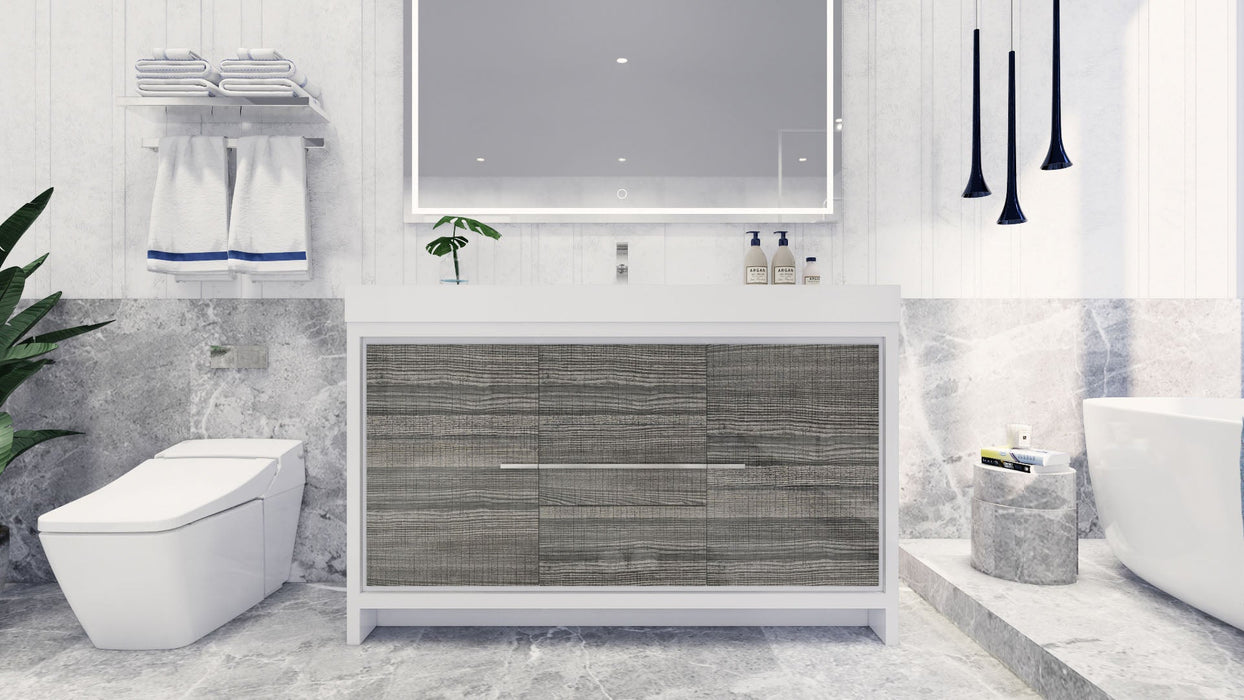 Azure 24"-84"Freestanding Vanity with Reinforced Acrylic Sink