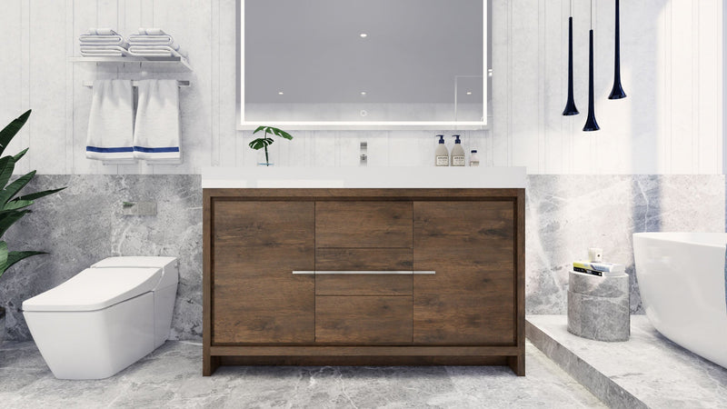 Azure 24"-84"Freestanding Vanity with Reinforced Acrylic Sink