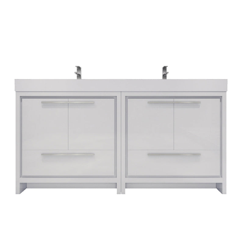 Azure 24"-84"Freestanding Vanity with Reinforced Acrylic Sink