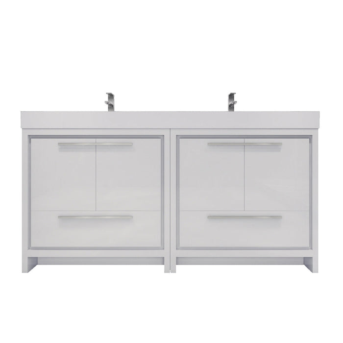 Azure 24"-84"Freestanding Vanity with Reinforced Acrylic Sink