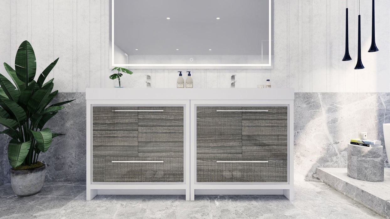 Azure 24"-84"Freestanding Vanity with Reinforced Acrylic Sink