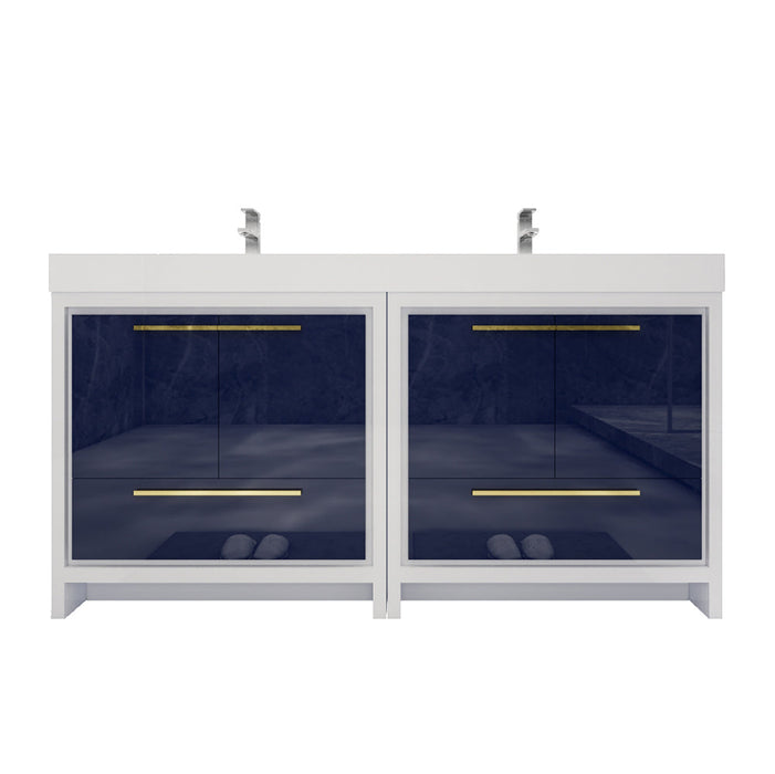 Azure 24"-84"Freestanding Vanity with Reinforced Acrylic Sink